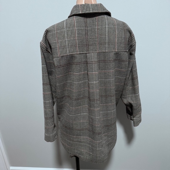 Madewell Bonded Flannel Shirt Jacket Shacket Cohancy Plaid Small Heritage - Picture 8 of 13